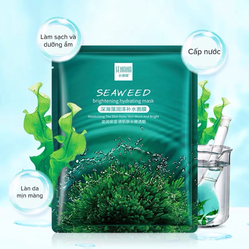 Mặt nạ giấy tảo biển cấp ẩm dưỡng trắng da làm lành mụn 30g MINIGIRL MN5