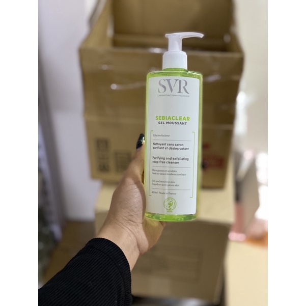 SỮA RỬA MẶT SVR SEBICLEAR GEL MOUSSANT 400ml