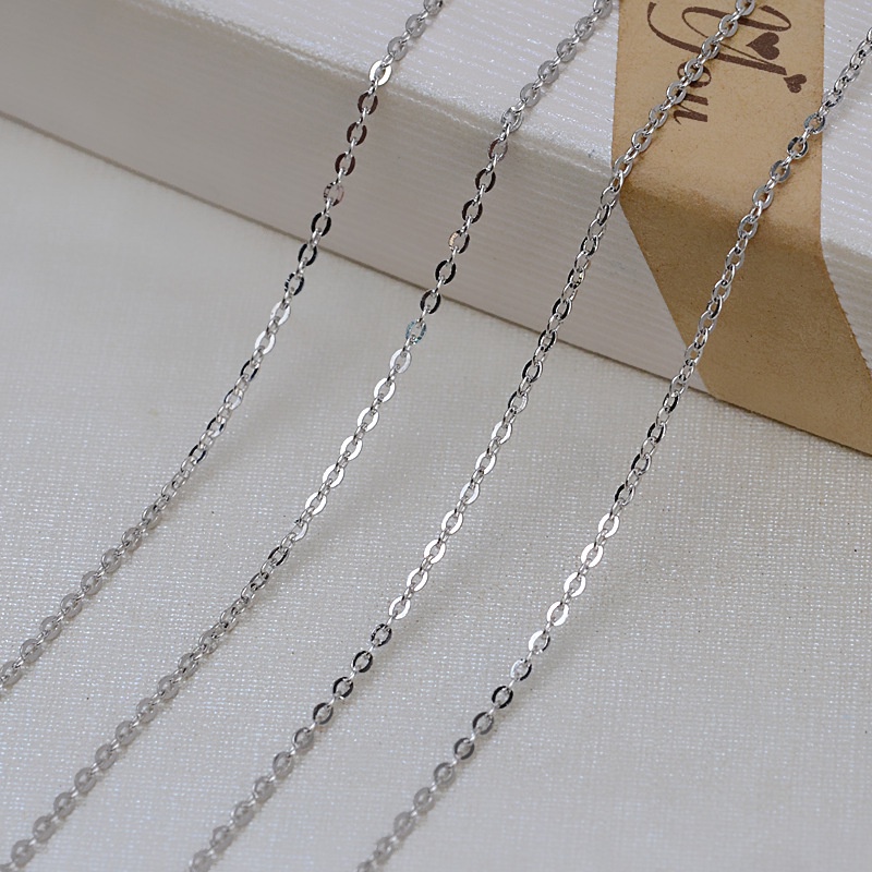 Dây Chuyền Dạng Xích Đơn Giản Nhẹ Nhàng Dễ Phối Đồ Bạc Ý S925 DC-09 Bảo Ngọc Jewelry