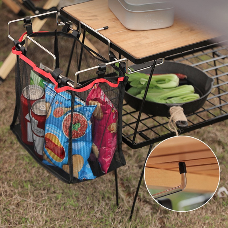 [Hàng Sẵn] Túi Lưới Đựng Đồ Cắm Trại Gấp Gọn Tiện Dụng Cho dã ngoại Ngoài Trời【Southdakota051】