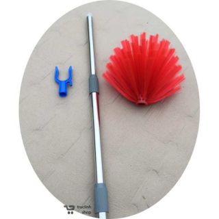 Chổi quét trần inox 2in1 dài 3met