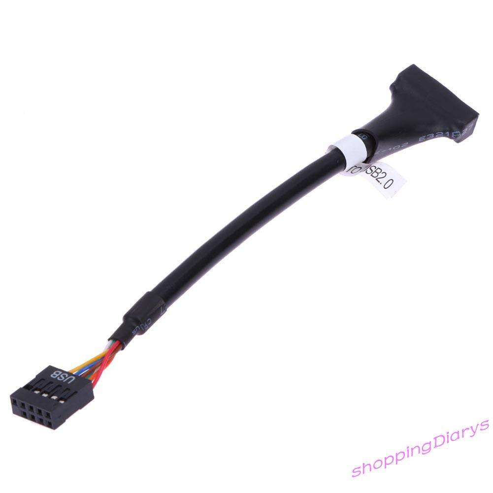 Cáp Chuyển Đổi Từ Sh Usb 3.0 20 Pin Male Sang Usb 2.0 9 Pin Female