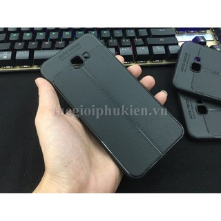 Ốp lưng SamSung Galaxy J4+ Plus silicon giả da, chống sốc Auto Focus