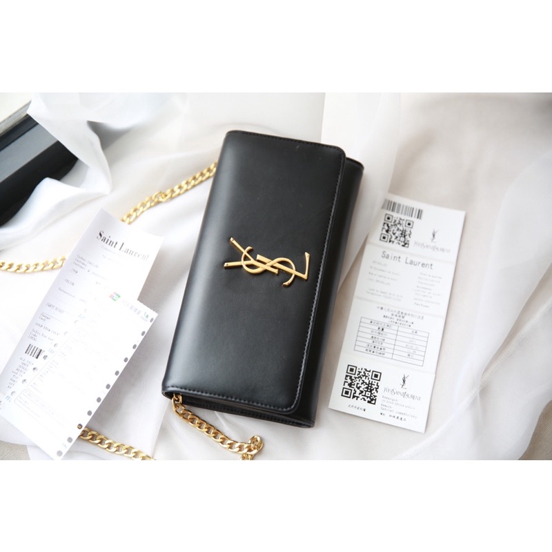 Túi kẹp nách ysll size24cm mầu đen