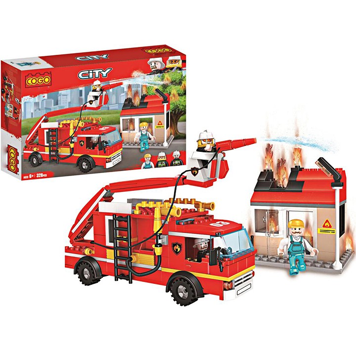 W084546 - 328PCS - Đồ chơi Lego xếp hình đội cứu hỏa 4174