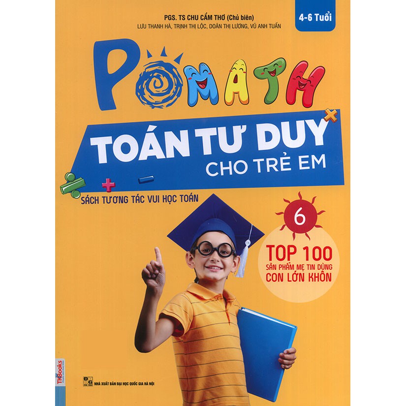 Sách - Pomath - Toán tư duy cho trẻ em - Tập 6