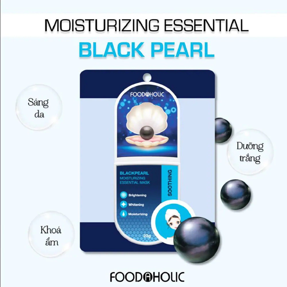 COMBO 4 Mặt Nạ Chăm Sóc Da Toàn Diện Foodaholic Essential Mask 23g - COLLAGEN, BIRD'S NEST, BLACK PEARL, DIAMOND