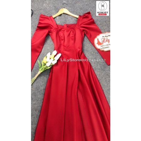 ĐẦM MAXI DÀI TAY XẺ ĐUỒI full size :S/M/L/Xl ( ẢNH VÀ VIDEO CHỦ SHOP TỰ QUAY 100000% )