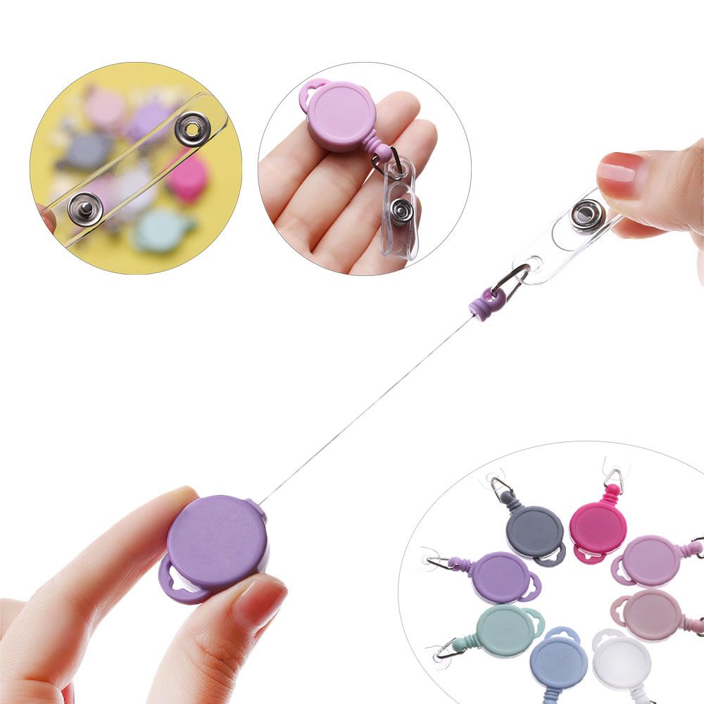 1 Dây Kẹp Gắn Thẻ ID Chống Thất Lạc Siêu Bền Có Thể Thu Gọn