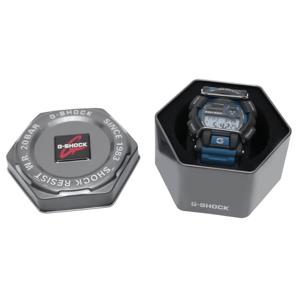 Đồng Hồ Nam Casio G Shock GD-400-2DR Dây Nhựa Màu Xanh - Giờ Thế Giới - Chống Nước 200m