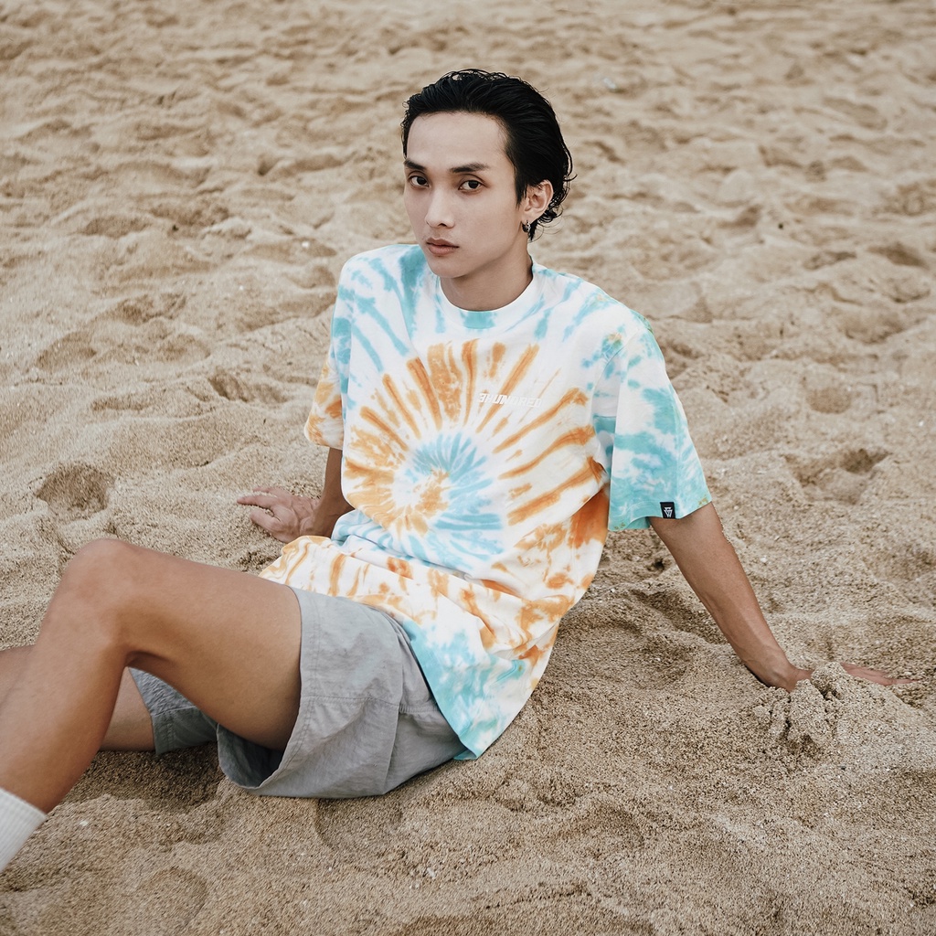 ÁO THUN 3HUNDRED TIE DYE MÀU CAM BẠC HÀ