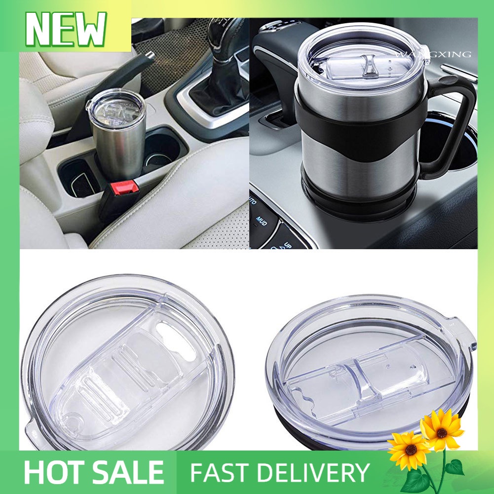 Nắp đậy cốc nước trong suốt hình tròn chống tràn 20 / 30oz sử dụng tiện lợi cho Yeti Ozark Trail