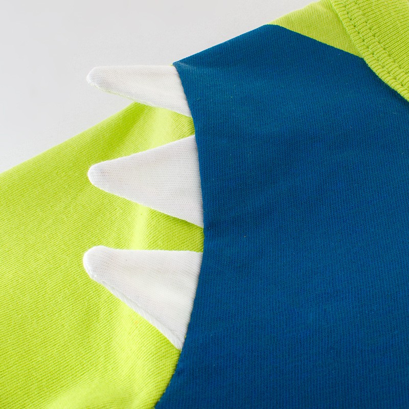 Áo Thun Tay Ngắn In Hình Cá Mập Bằng Cotton Thời Trang Mùa Hè Dành Cho Trẻ Em