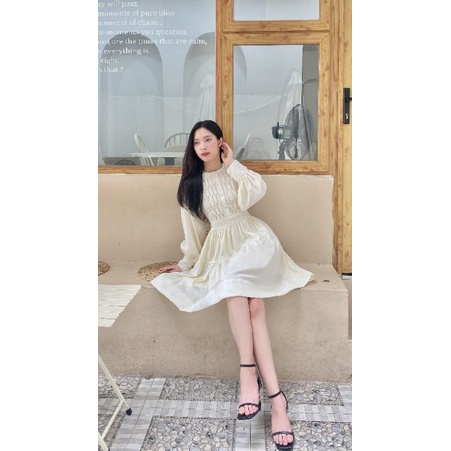 Váy linen dáng babydoll