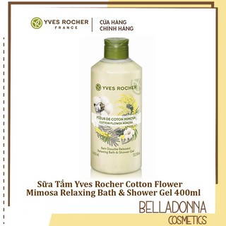 [CHÍNH HÃNG] Sữa Tắm Yves Rocher Cotton Flower Mimosa Relaxing Bath & Shower Gel 400ml