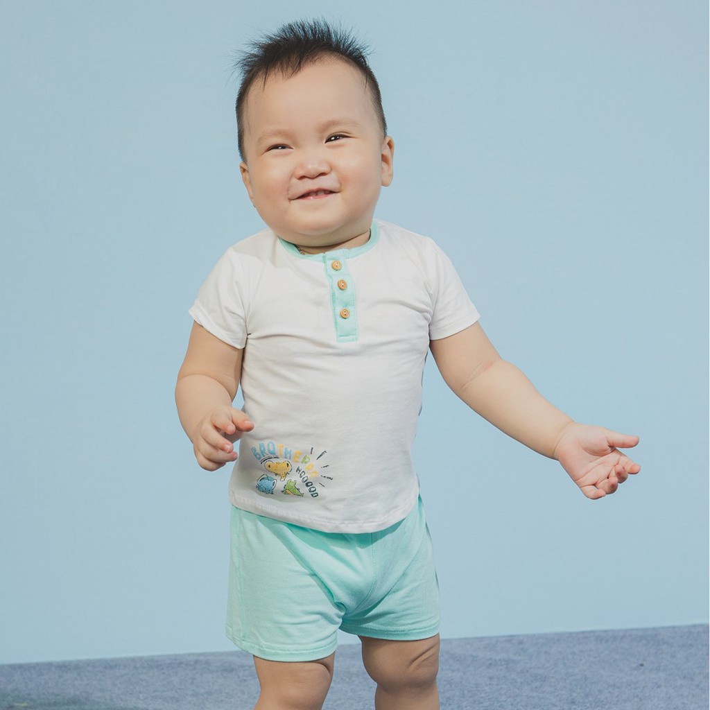 XẢ KHO Bộ cộc tay CHAANG cho bé 6-24m