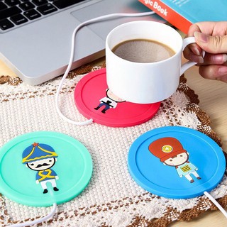 Đế lót cốc hâm nóng đồ uống chất liệu silicon cắm cổng USB an toàn (LGN08)