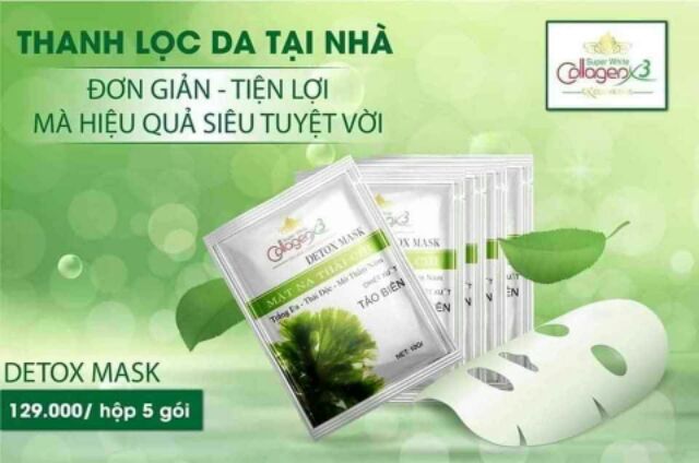 Nạ thải độc chì collagen x3