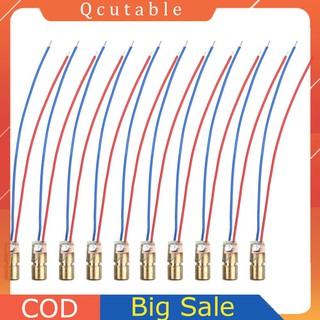 Set 10 Đi Ốt Đèn Laser 650nm 6mm 5V 5mW Màu Đỏ #8Y