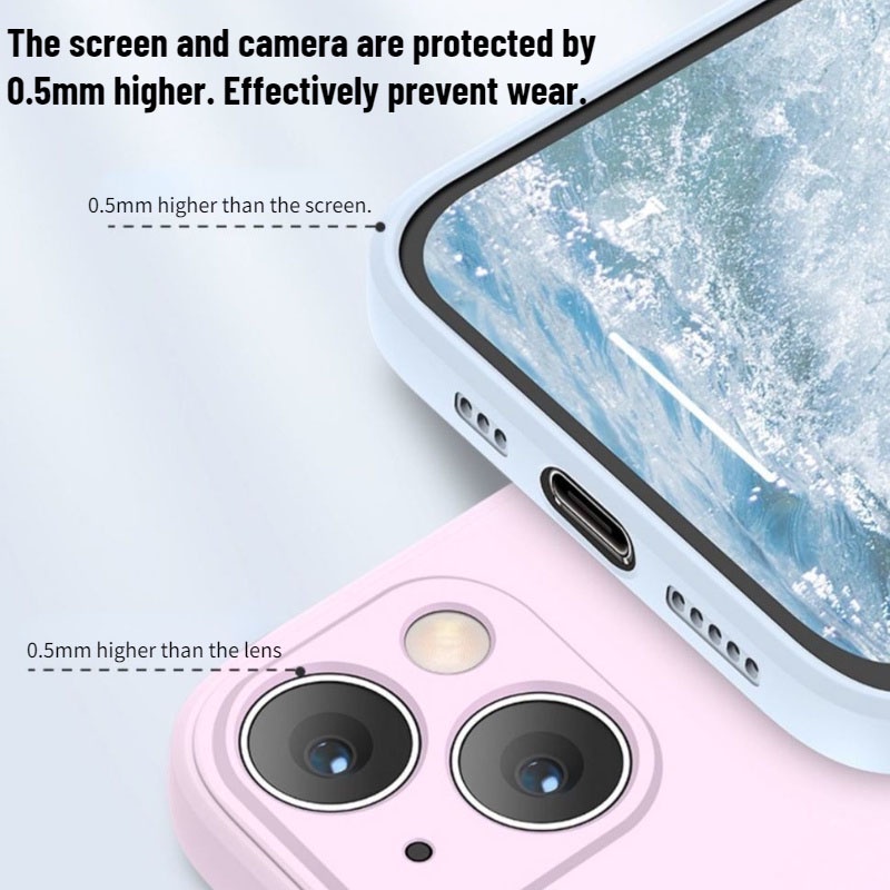 Ốp Điện Thoại silicone Lỏng Cho iPhone X XS Max XR 6 7 8 Plus SE 2020 2022 SE3