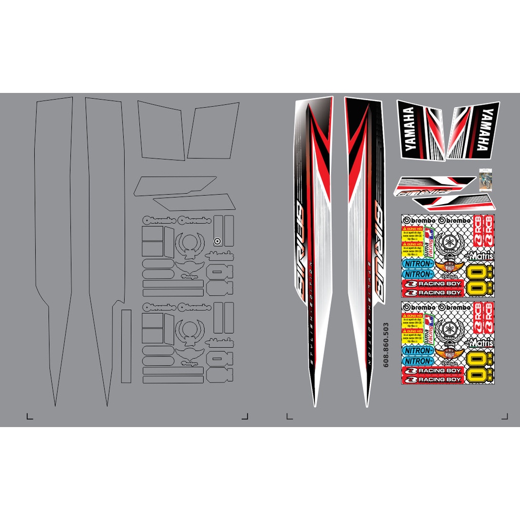 TEM XE SIRIUS 3 LỚP 50cc-110cc