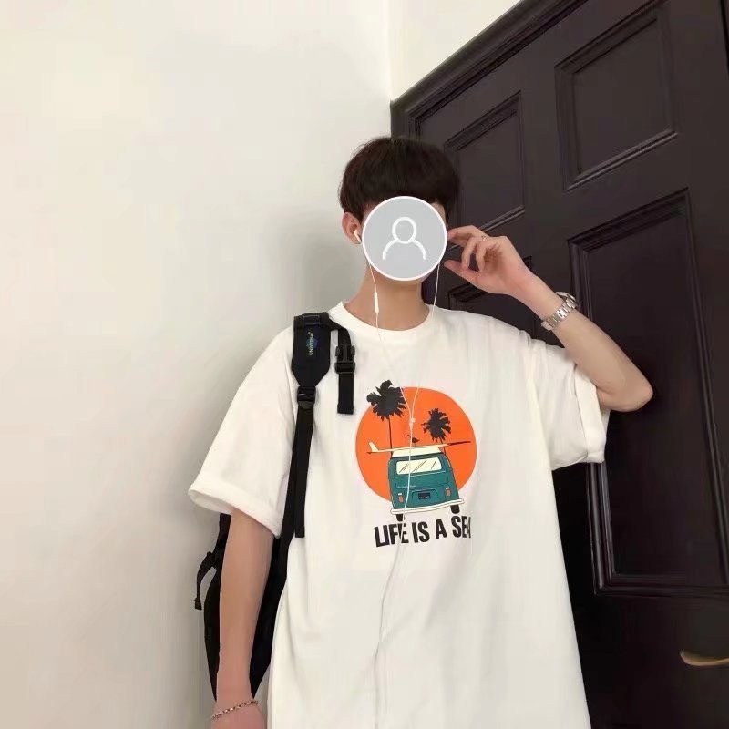 Áo Thun Nam Tay Ngắn In Chữ M-8XL Mới