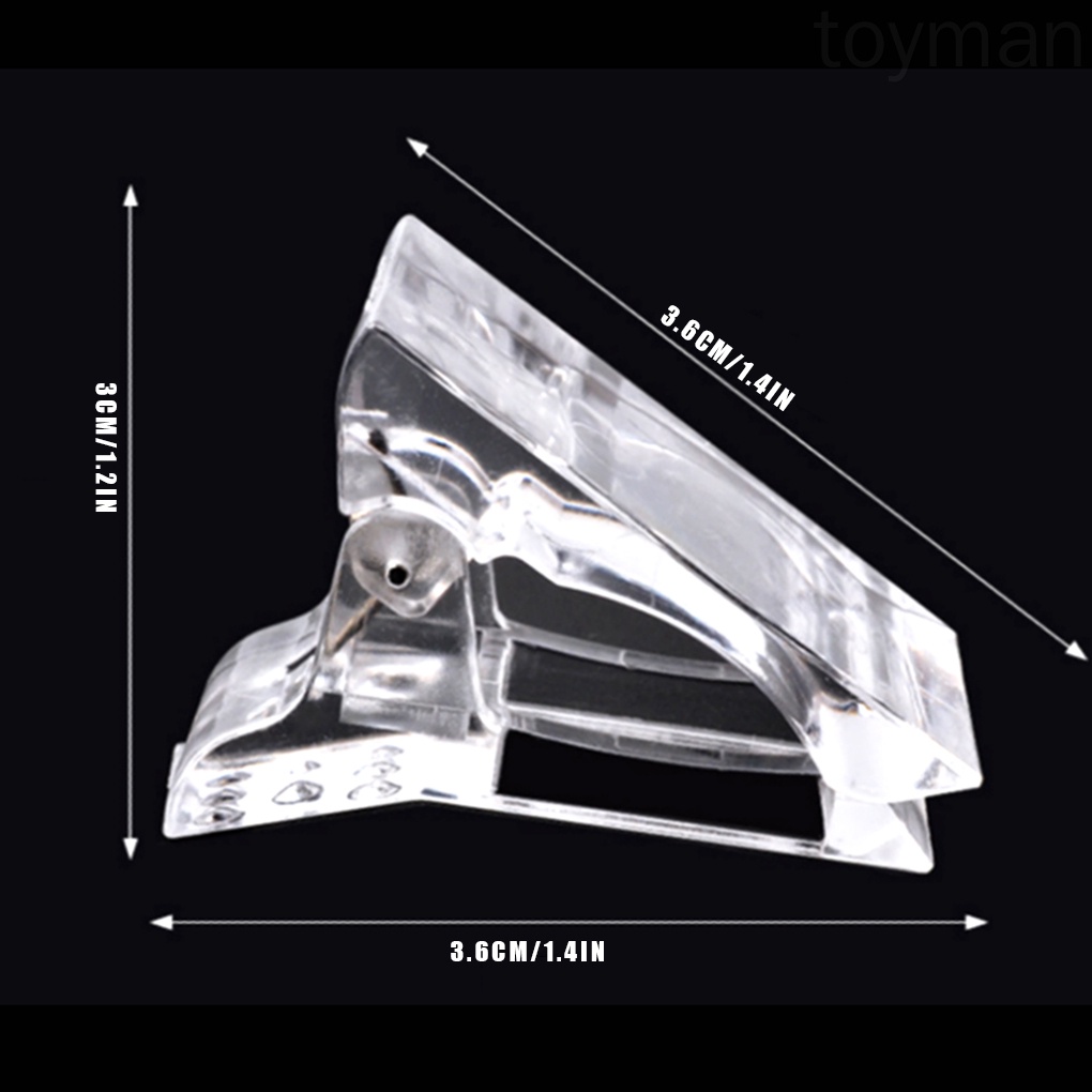 [Hàng mới về] Kẹp nhựa hỗ trợ nối dài móng tay chuyên dụng cho salon