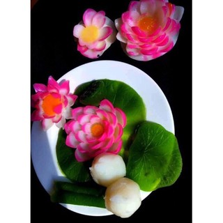 Khuôn lá sen 9cm silicon 4d