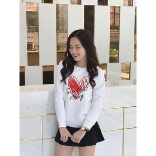 Áo nỉ nữ, áo nỉ thêu chữ