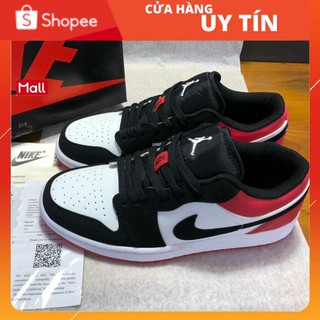Giày jd 1 low đỏ trắng bản slêu cấp - gd sneaker