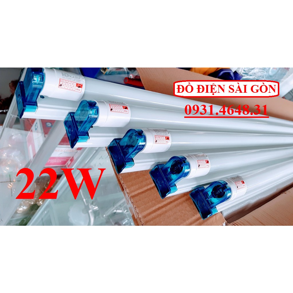 Bộ Đèn Led Tuýp 1m2 Chuẩn 22W Ánh Sáng Trắng