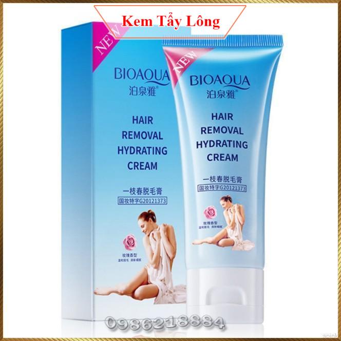 Kem tẩy lông toàn thân Không Đau Bioaqua Hair Removal Hydrating Cream BHR7