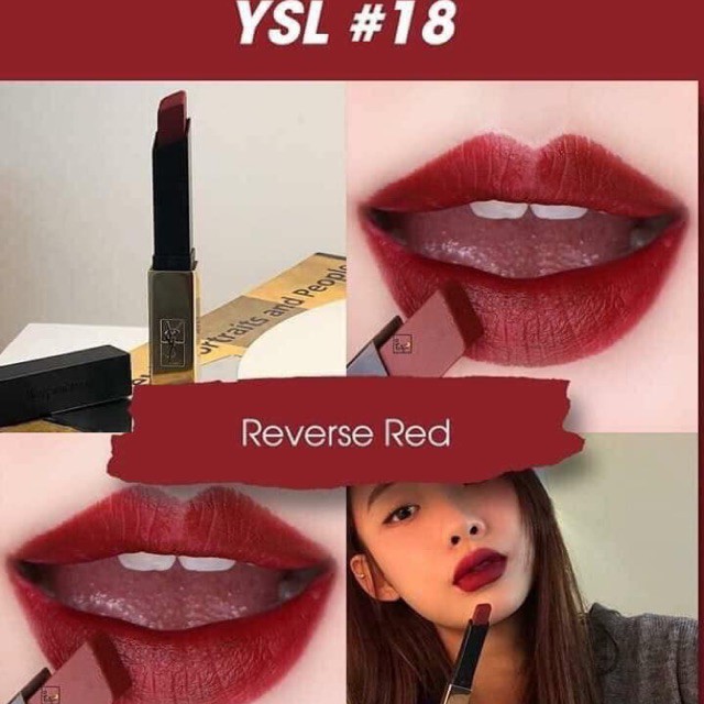 Son YSL Rouge Pur Couture The Slim Màu 18 Reverse Red