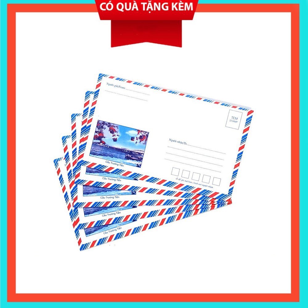 COMBO 10 PHONG BÌ THƯ BƯU ĐIỆN LOẠI ĐẸP CÓ KEO DÁN