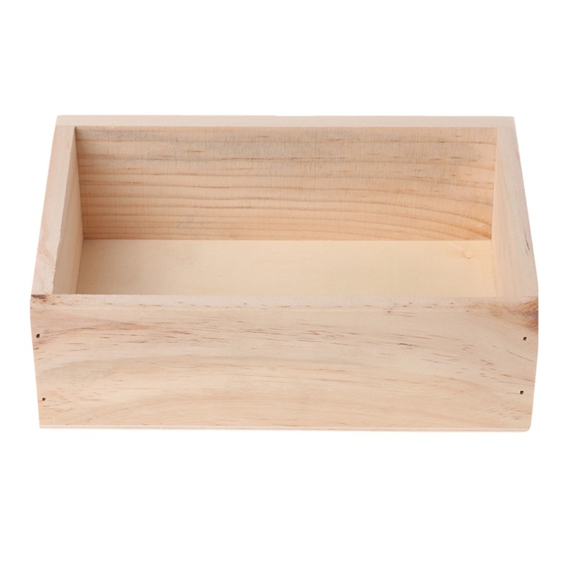 Khay gỗ đựng chậu cây trang trí bàn làm việc