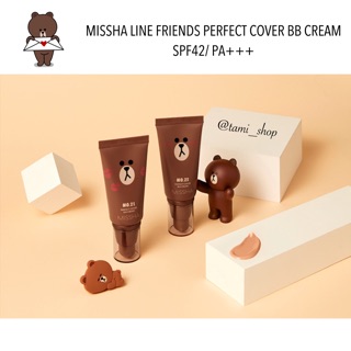 Kem nền missha line friends perfect cover bb cream spf42