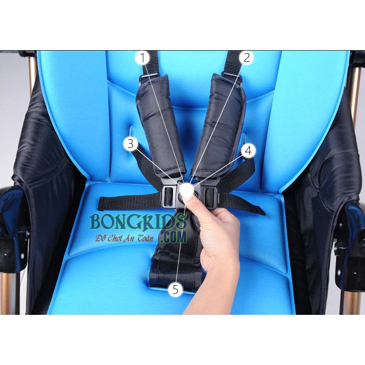 Xe đẩy 2 chiều cho bé rộng nhất Baobaohao C3