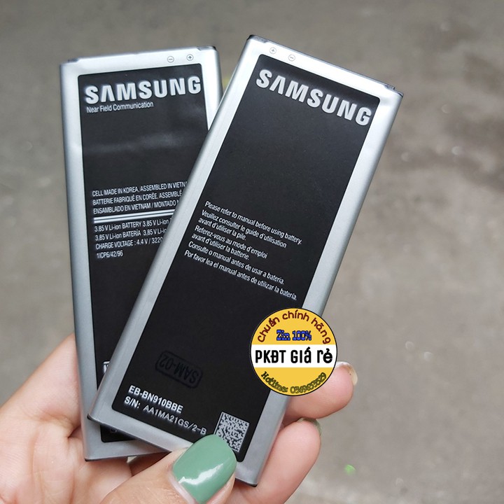 Pin SAMSUNG Note 4_1sim (N910BBE) dung lượng 3220mAh, Hàng SAMSUNG Việt Nam