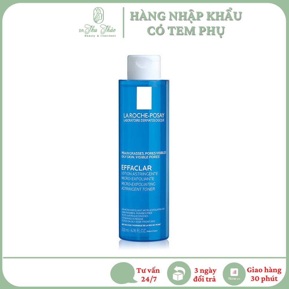 Toner La Roche Posay Effaclar cho da dầu mụn, La Roche Posay Soothing Lotion Sensitive cho da nhạy cảm 200ml