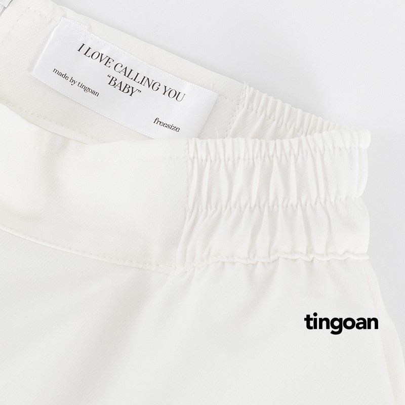 Quần váy xoè 2 tầng chun co giãn trắng tingoan NORTHIE SKORT/WH | BigBuy360 - bigbuy360.vn