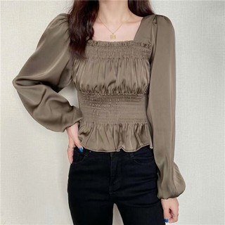 Áo lụa tay phồng chun eo 🎀[ Kèm HÌNH THẬT ]