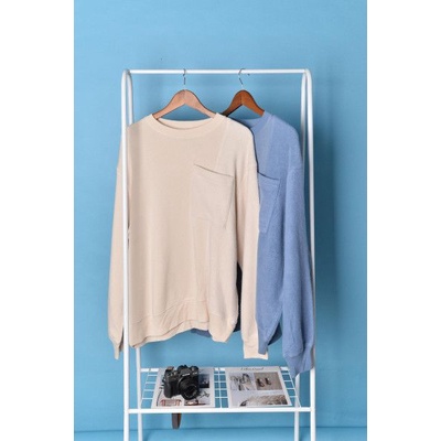 Áo sweater OA-K_FORT nỉ bông túi ngực