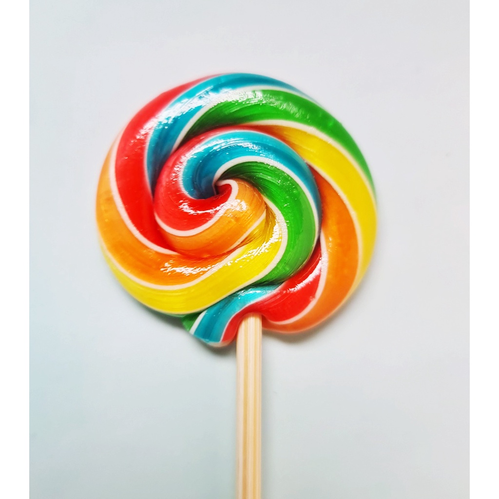 kẹo mút cầu vồng mini, mini rainbow Lollipop.