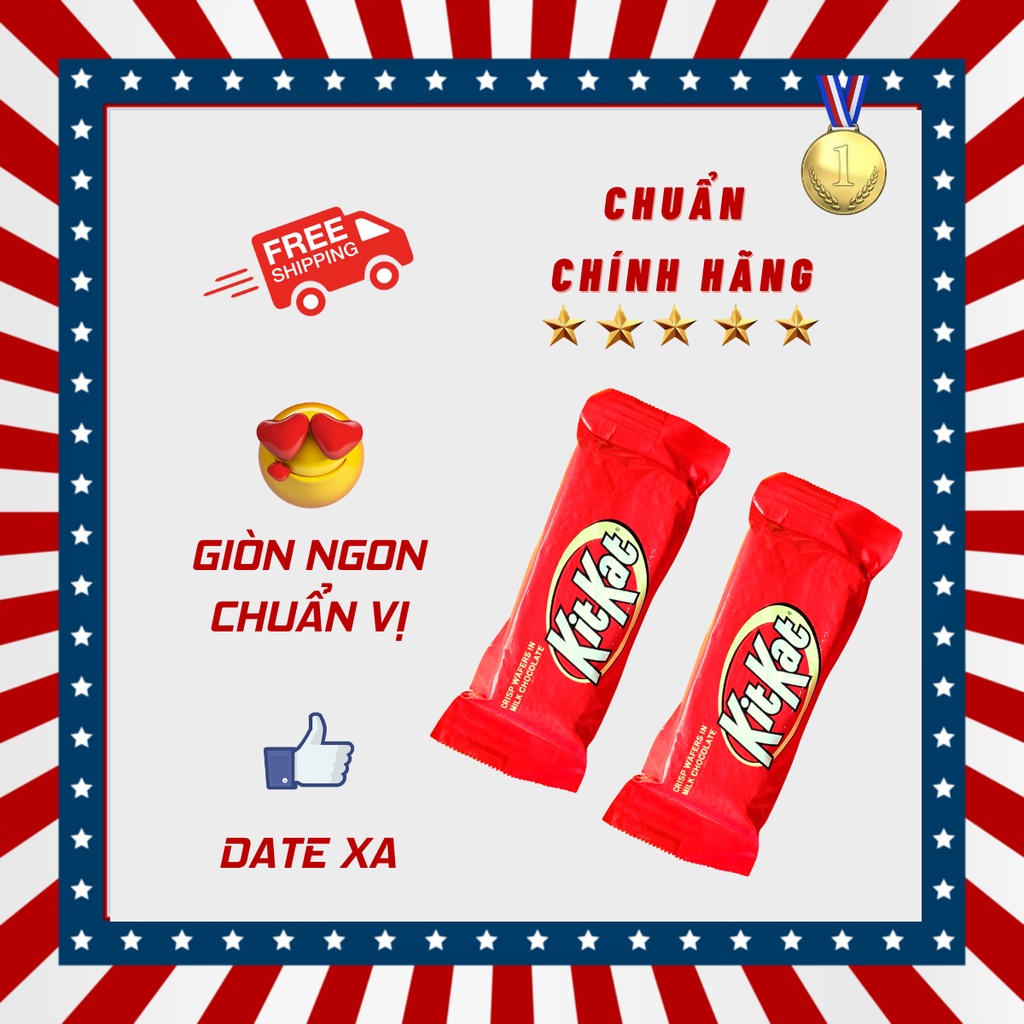 SOCOLA KITKAT siêu ngon, giòn rụm, chuẩn vị socola, dạng thanh, dễ xách đi cắm trại