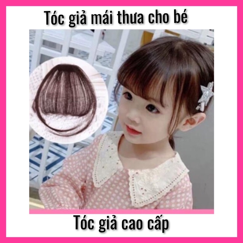 TÓC GIẢ MÁI THƯA TƠ CHO EM BÉ XINH❇️FREESHIP ❇️Tóc giả mái thưa xinh xắn cho bé ❇️