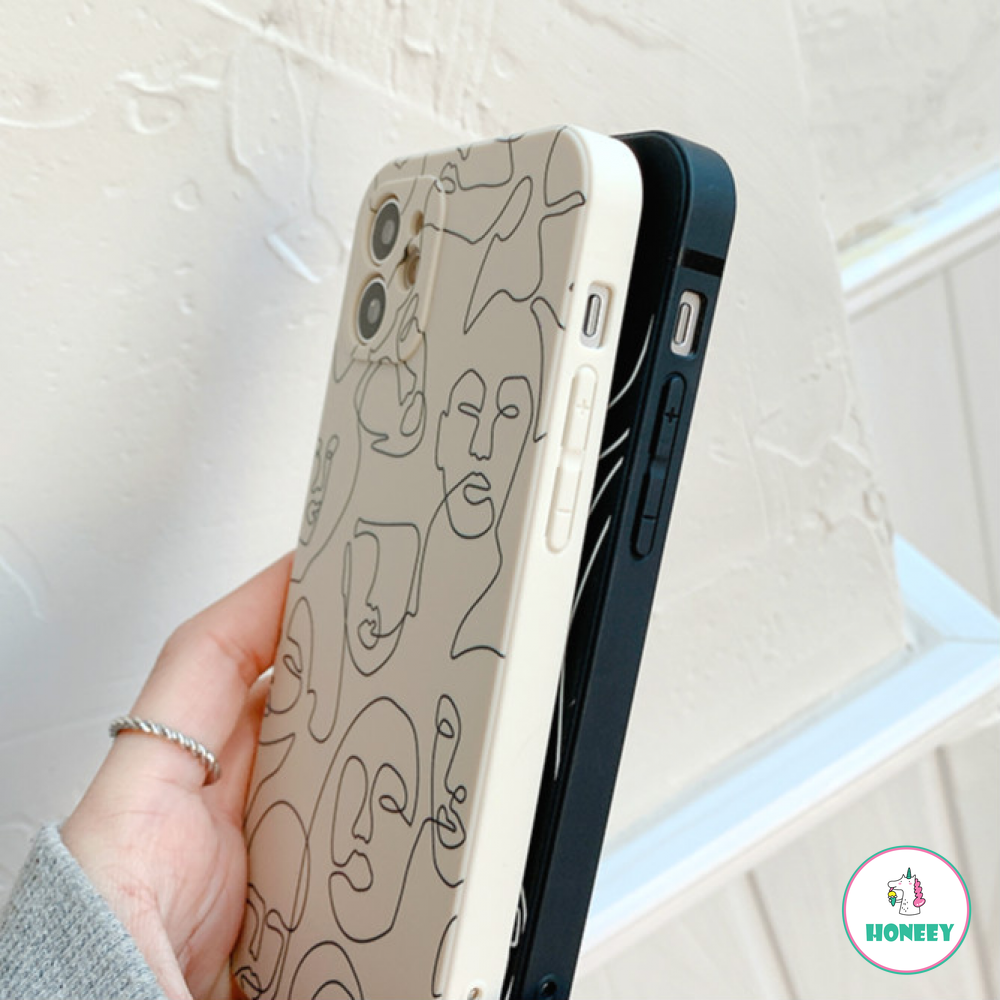 Ốp Điện Thoại Tpu Họa Tiết Hình Mặt Người Trừu Tượng Thời Trang Cho Iphone 12 11 Pro Max X Xs Max Xr 8 7 | BigBuy360 - bigbuy360.vn