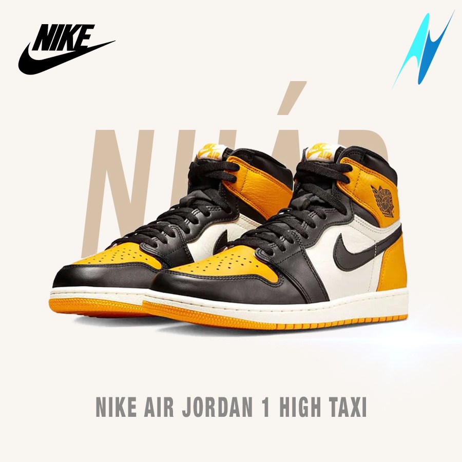 Giày Unisex Nike Air Jordan 1 High Taxi chính hãng 100%