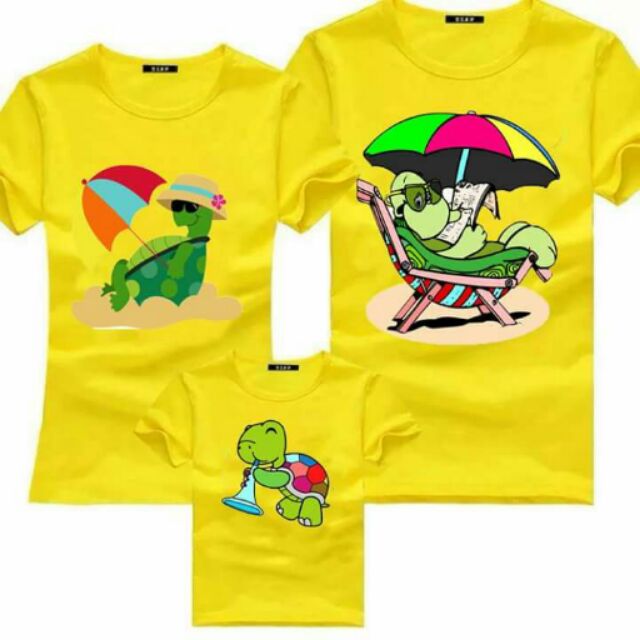 Combo 3 áo gia đình rùa