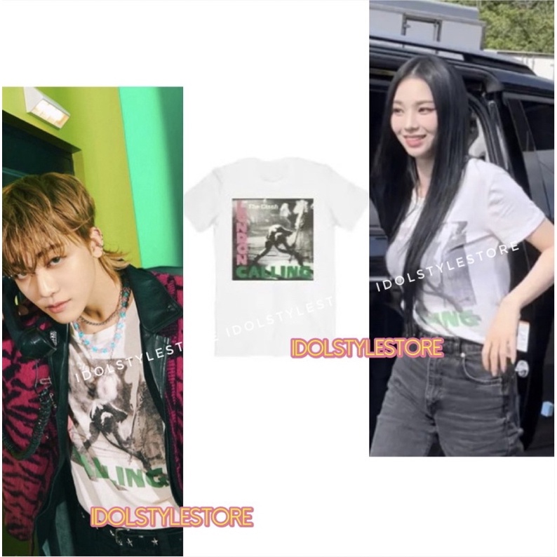 Áo thun như Na Jaemin NCT trong Glitchmode và Karina Aespa