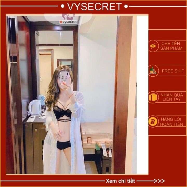 Bộ đồ lót ren cao cấp ,set đồ lót charm khuy Yolo bra không mút có gọng ren  quyến rũ C264 | BigBuy360 - bigbuy360.vn